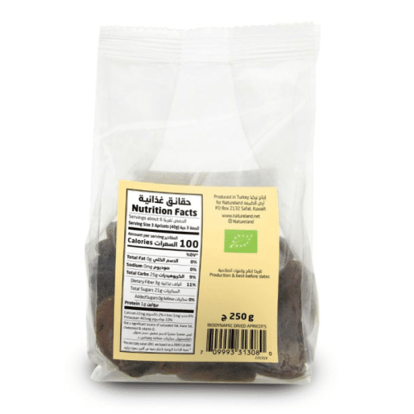 Natureland Dried Apricots 250g