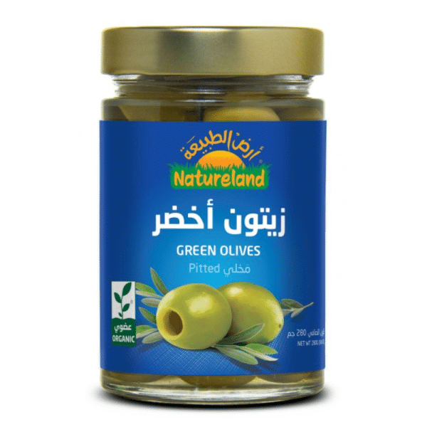 Natureland Green Olives Pitted 280g