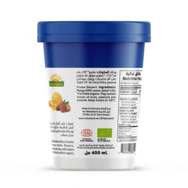 Natureland Mango Nice Cream 400ml