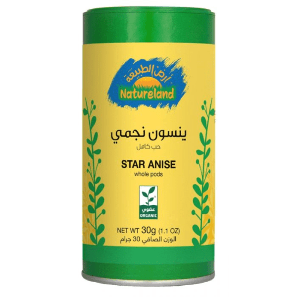 ينسون نجمي حب كامل ٣٠جم عضوي