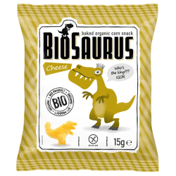 BioSaurus Baked Organic Corn Snack With Cheese 15gm