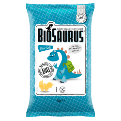 BioSaurus Baked Organic Corn Snack With Salt 50gm