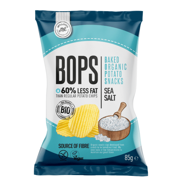 Bops Baked Organic PotatoSnack With Salt 85gm