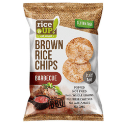 Rice Up Brown Rice Chips With Barbeque 60gm