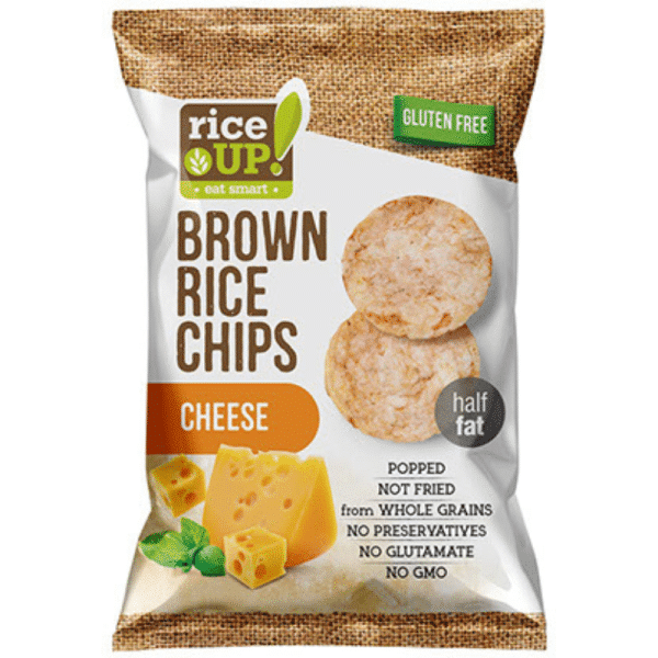 Rice Up Brown Rice Chips With Cheese 25gm