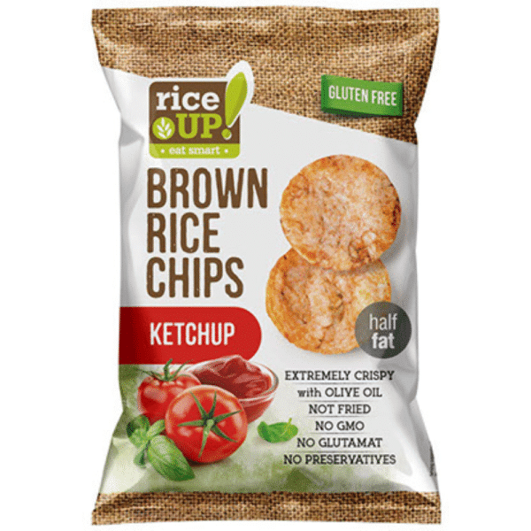 Rice Up Brown Rice Chips With Ketchup 25gm