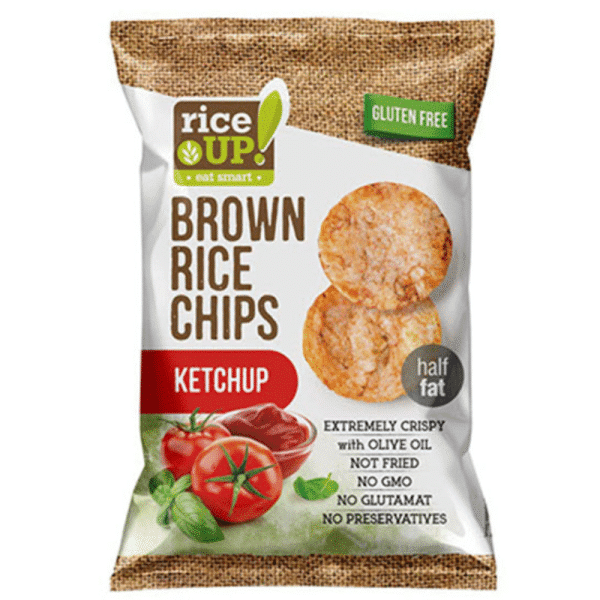 Rice Up Brown Rice Chips With Ketchup 60gm