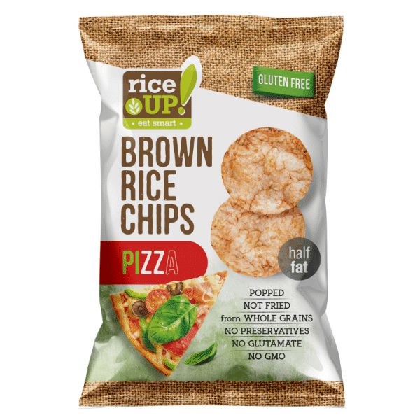 Rice Up Brown Rice Chips With Pizza 60gm