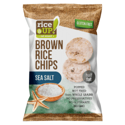 Rice Up Brown Rice Chips With Sea Salt 60gm