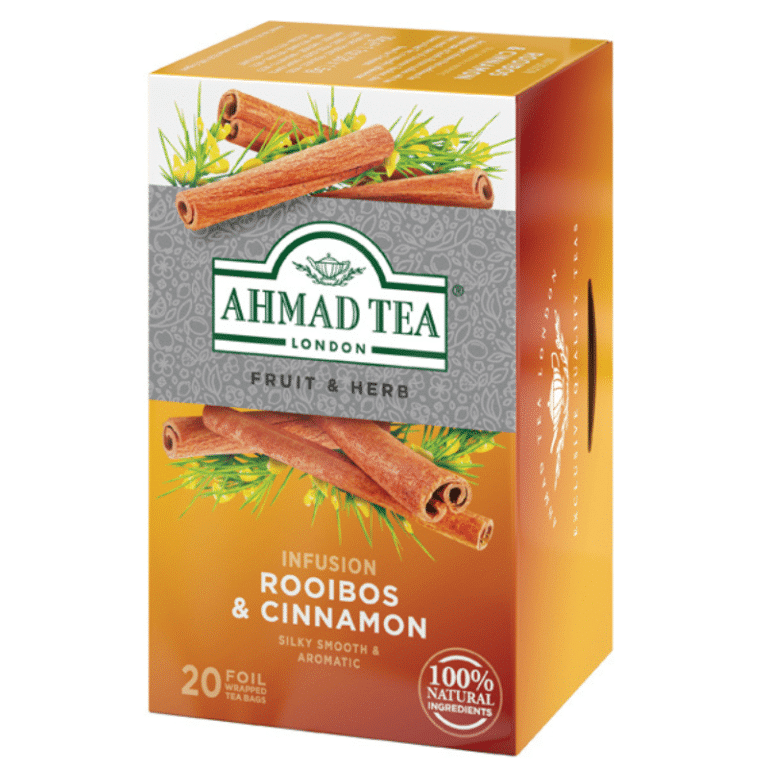 Ahmad Tea Rooibos & Cinnamon Infusion – 20 Teabag Sachets