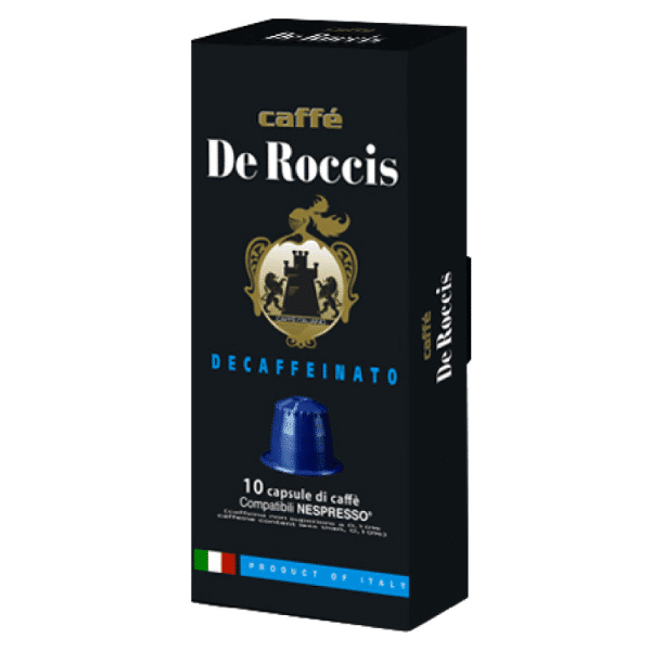 De Roccis – Decaffeinato Coffee – 10 Capsules