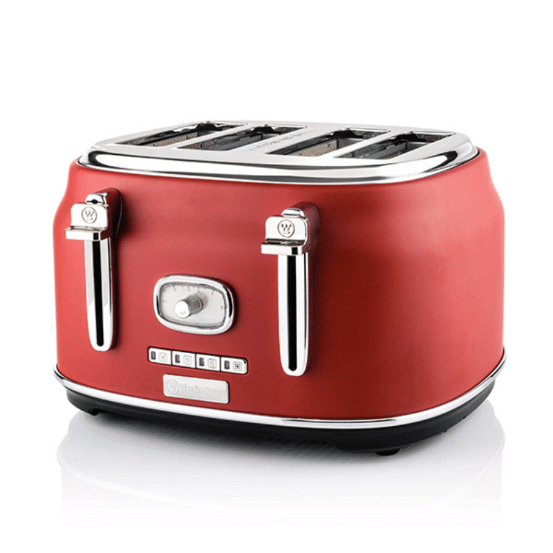 Westinghouse 4 Slice Toaster Retro- Red Color